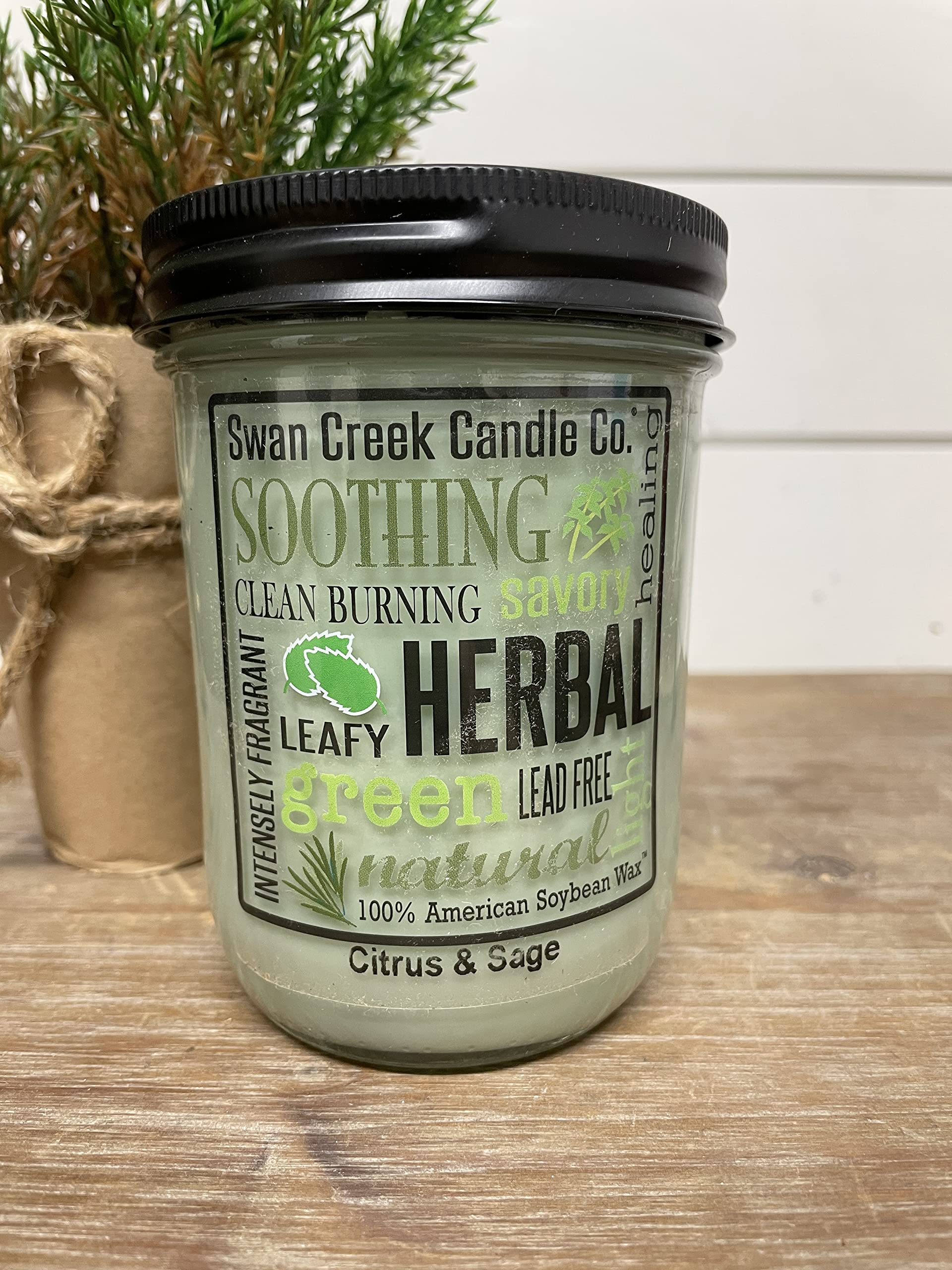 Amazon.com: Swan Creek Candle Pantry 12 Oz Citrus & Sage